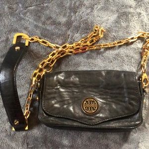 Tory Burch black mini crossbody